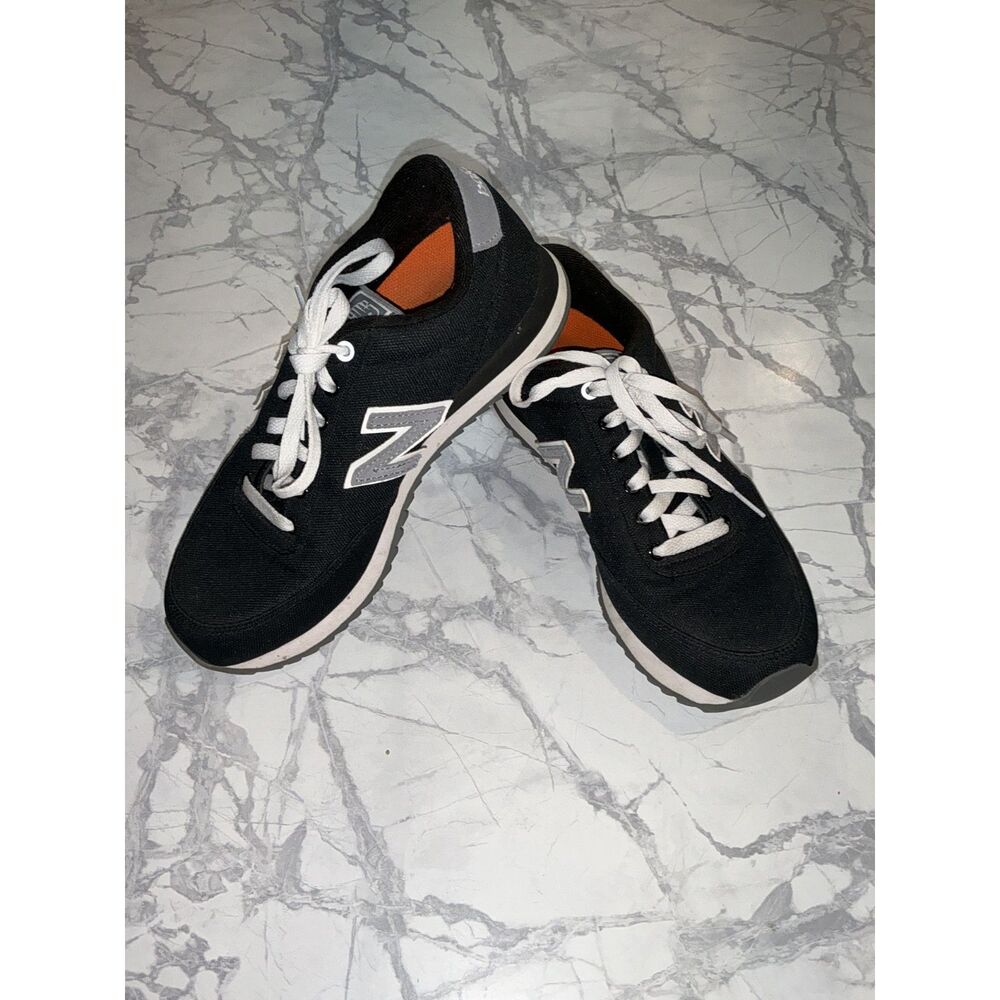 New Balance 501 Women's Size 9 Black Canvas Low Profile Sneakers